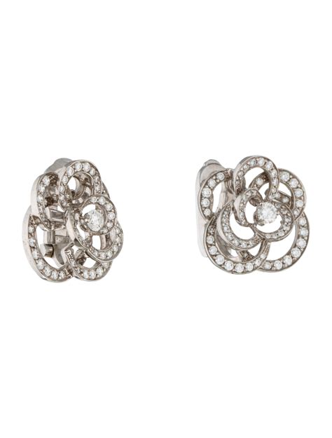 chanel earrings diamond|Chanel earrings official website.